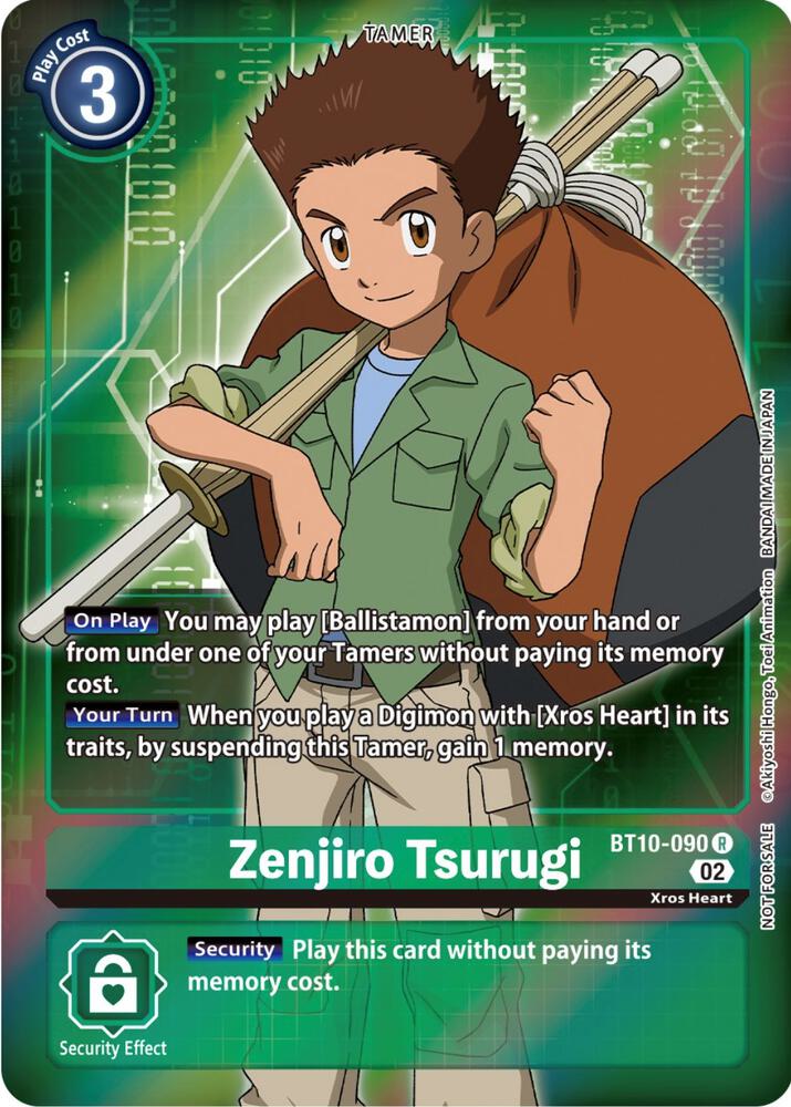 Zenjiro Tsurugi (Box Topper) - BT10-090 R: Xros Encounter