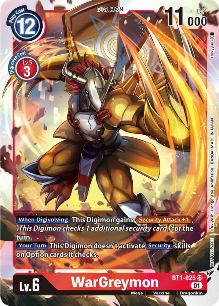 WarGreymon (ST-11 Special Entry Pack) - Release Special Booster 1.0 (BT01-03A)