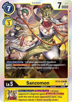 Sanzomon - BT10-038 R: Xros Encounter