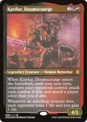 Kardur, Doomscourge (Foil Etched) - 5: Starter Commander Decks