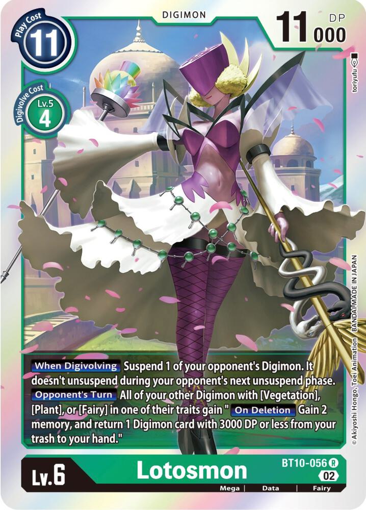 Lotosmon - BT10-056 R: Xros Encounter