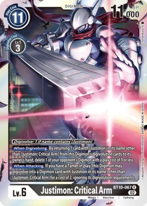 Justimon: Critical Arm - BT10-067 R: Xros Encounter