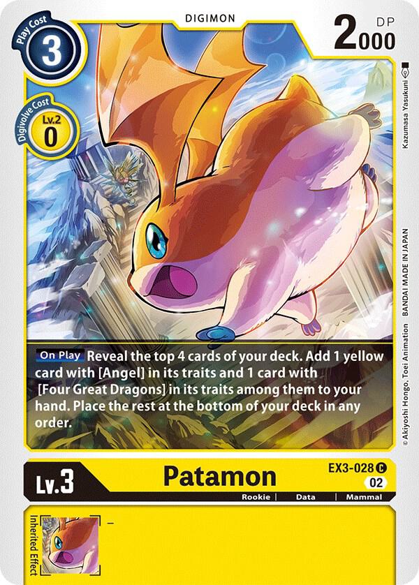 Patamon - EX3-028 C: Draconic Roar