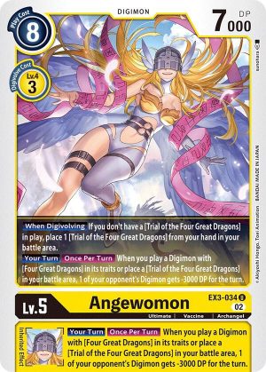 Angewomon - EX3-034 U: Draconic Roar