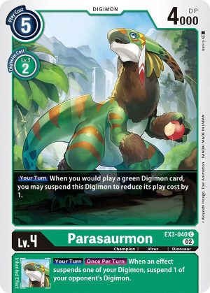 Parasaurmon - EX3-040 C: Draconic Roar