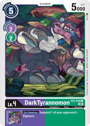 DarkTyrannomon - EX3-059 C: Draconic Roar