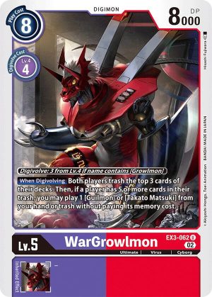 WarGrowlmon - EX3-062 U: Draconic Roar