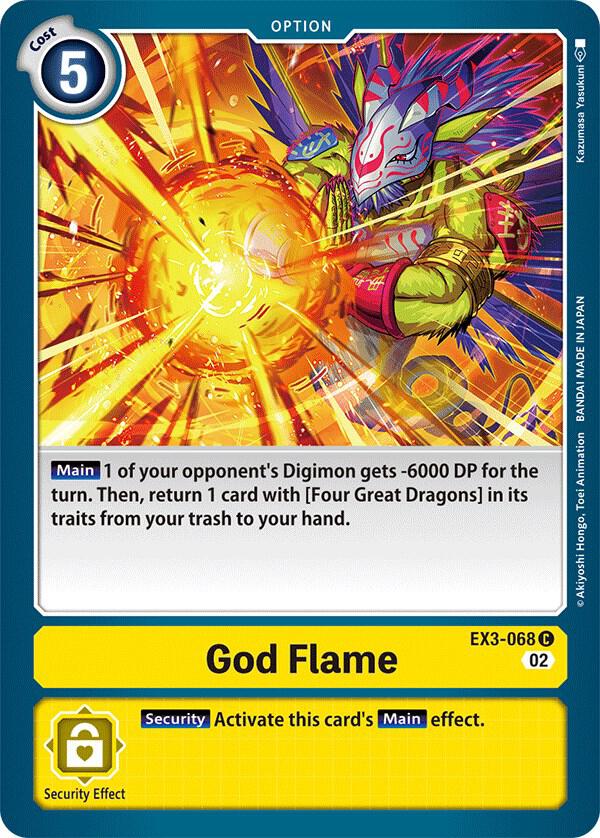 God Flame - EX3-068 C: Draconic Roar