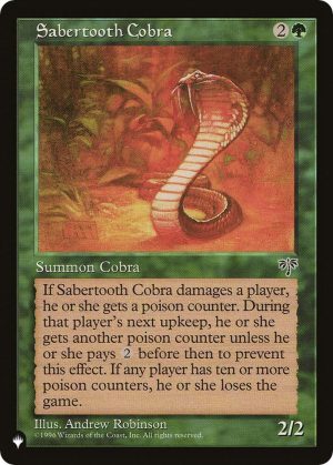 Sabertooth Cobra - : The List Reprints