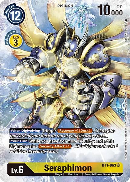 Seraphimon (Alternate Art) - BT1-063 SR: Dimensional Phase