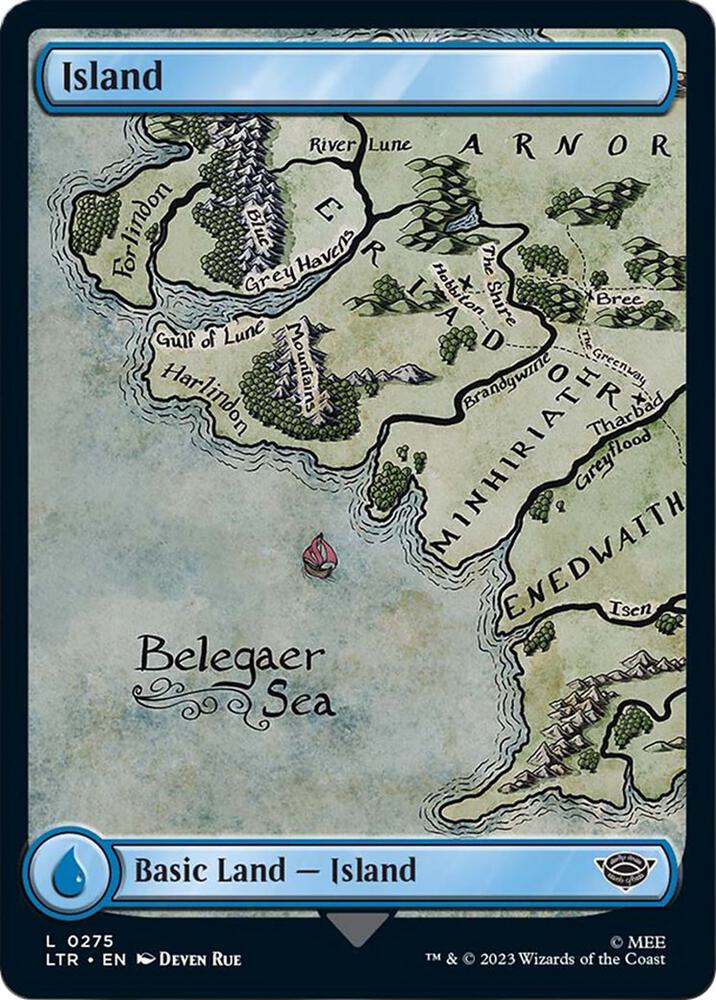 Island (0275) - 275: Universes Beyond: The Lord of the Rings: Tales of Middle-earth
