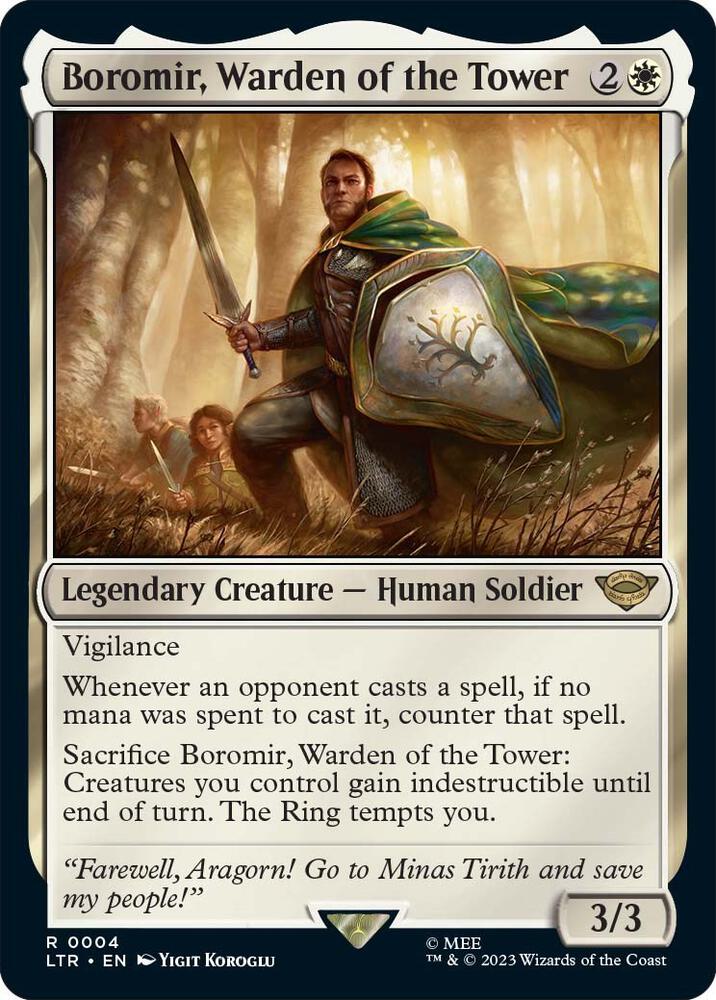 Boromir, Warden of the Tower - 4: Universes Beyond: The Lord of the Rings: Tales of Middle-earth