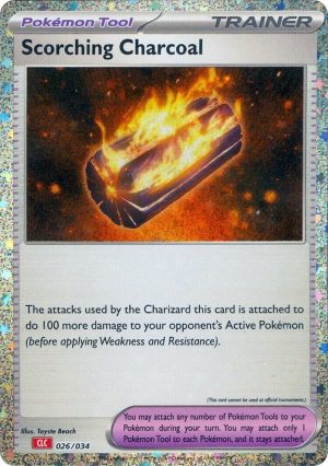 Scorching Charcoal - 026/034: Trading Card Game Classic