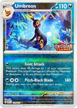 Umbreon (Obsidian Flames Stamped) - 130/197: Miscellaneous Cards & Products