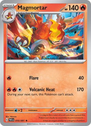 Magmortar - 010/091: SV: Paldean Fates