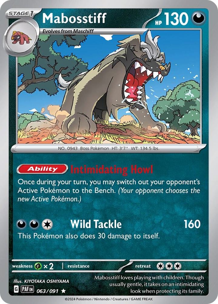 Mabosstiff - 063/091: SV: Paldean Fates