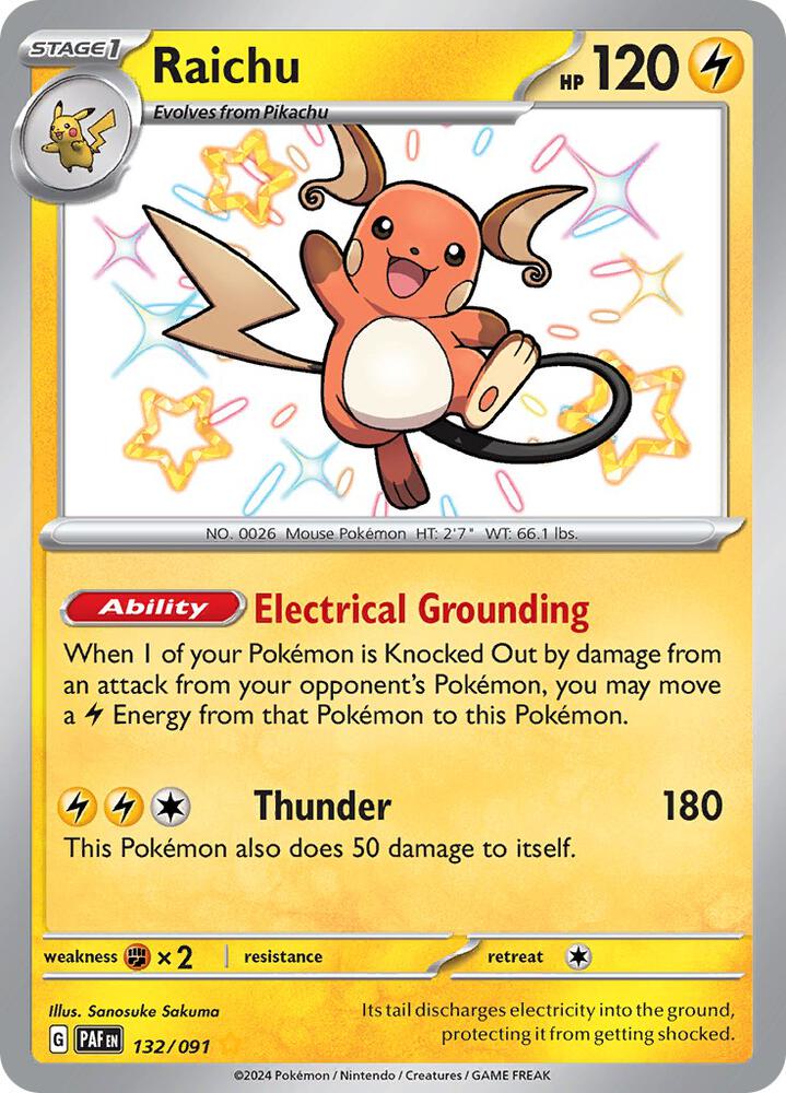 Raichu - 132/091: SV: Paldean Fates
