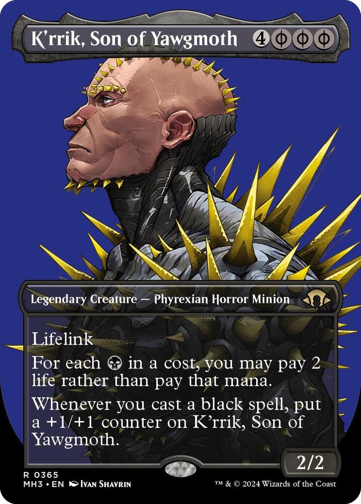 K'rrik, Son of Yawgmoth (Borderless) - 365: Modern Horizons 3