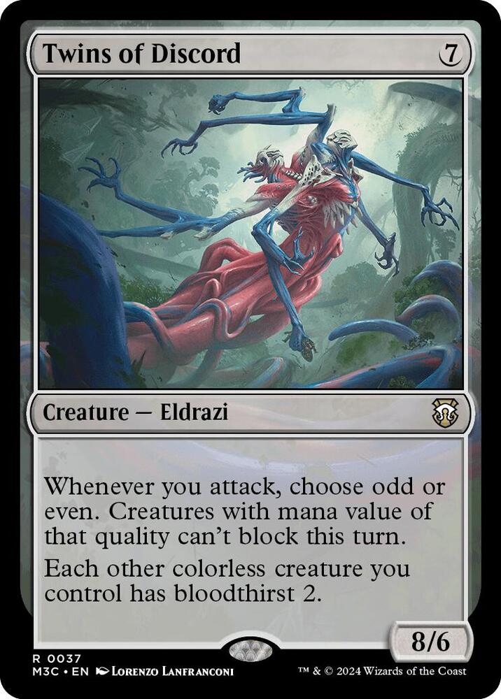 Twins of Discord (Ripple Foil) - 37: Commander: Modern Horizons 3