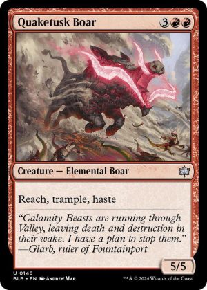 Quaketusk Boar - 146: Bloomburrow