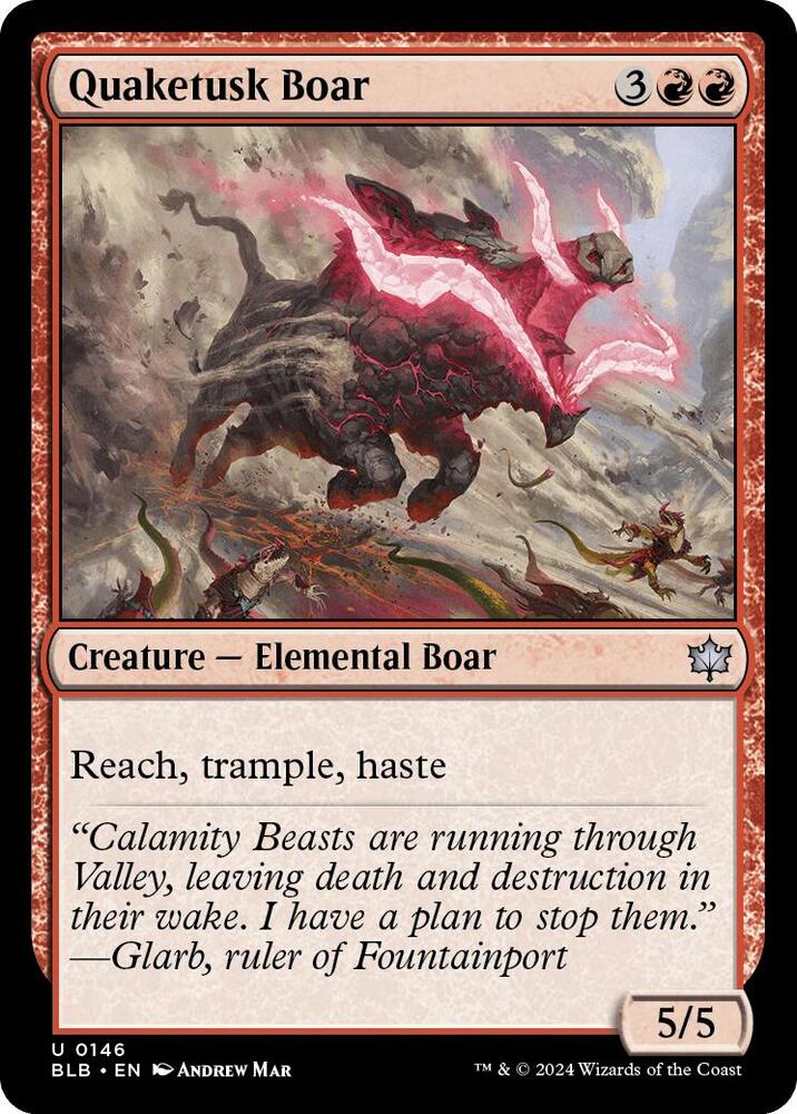 Quaketusk Boar - 146: Bloomburrow