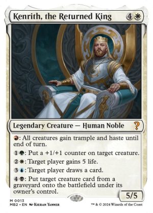 Kenrith, the Returned King (White Border) - 13: Mystery Booster 2
