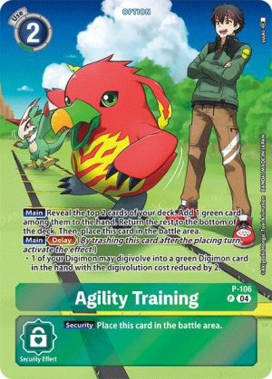 Agility Training (Starter Deck 18 Exclusive) - P-106 P: Digimon Promotion Cards