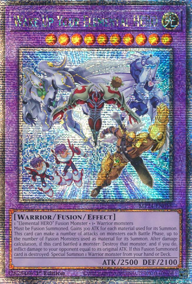 Wake Up Your Elemental HERO (Quarter Century Secret Rare) - MP24-EN018: 25th Anniversary Tin: Dueling Mirrors