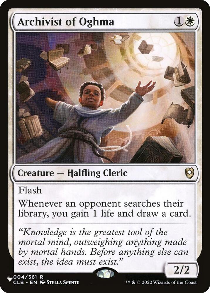 Archivist of Oghma - 004/361: The List Reprints