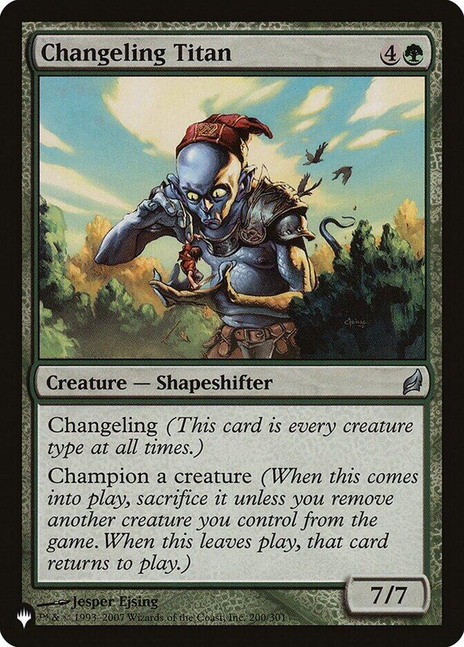 Changeling Titan - 200/301: The List Reprints