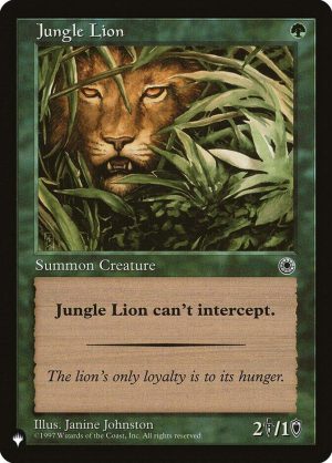Jungle Lion: The List Reprints