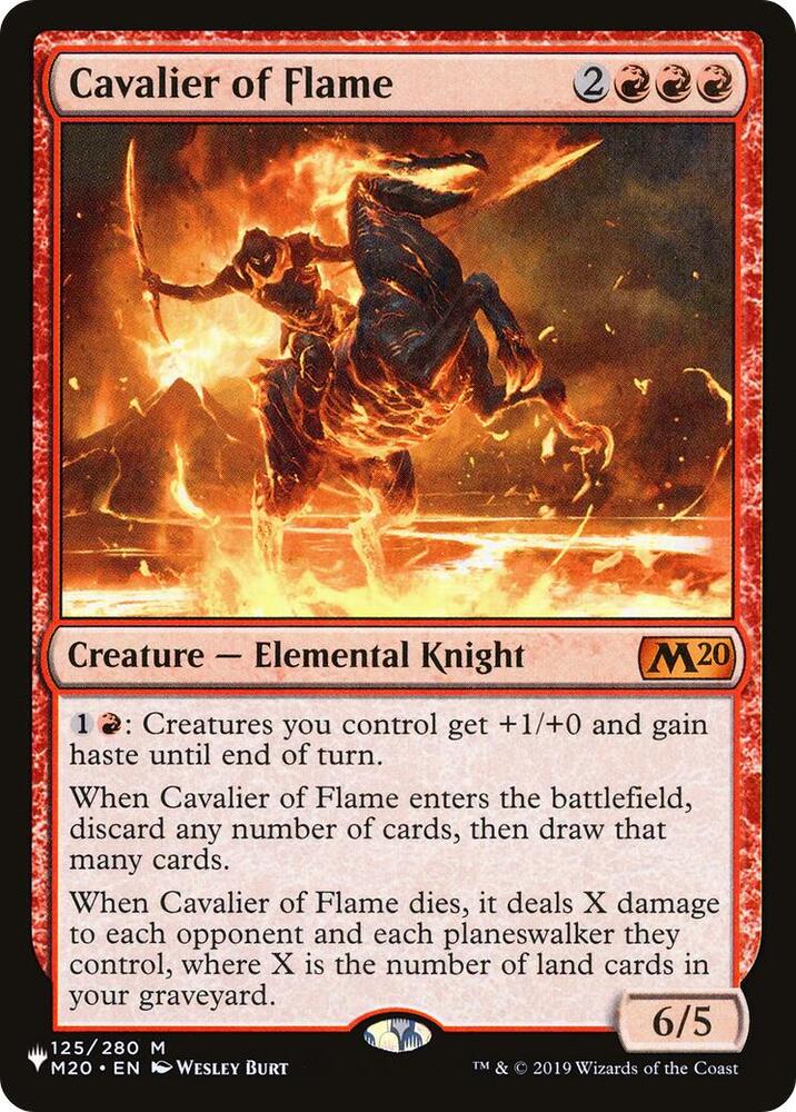 Cavalier of Flame - 125/280: The List Reprints