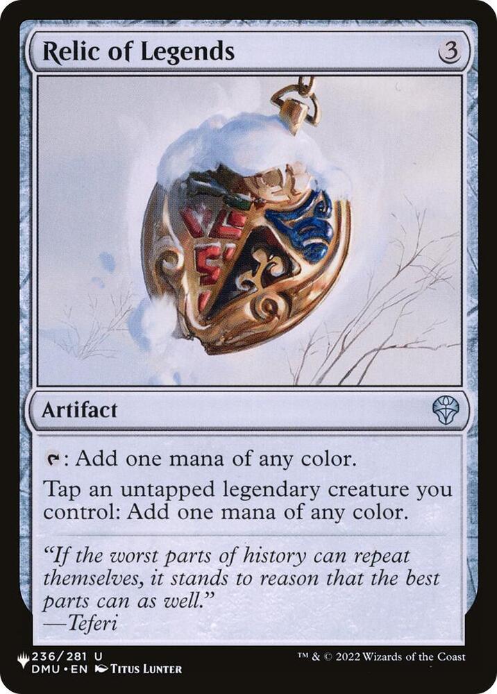 Relic of Legends - 236/281: The List Reprints