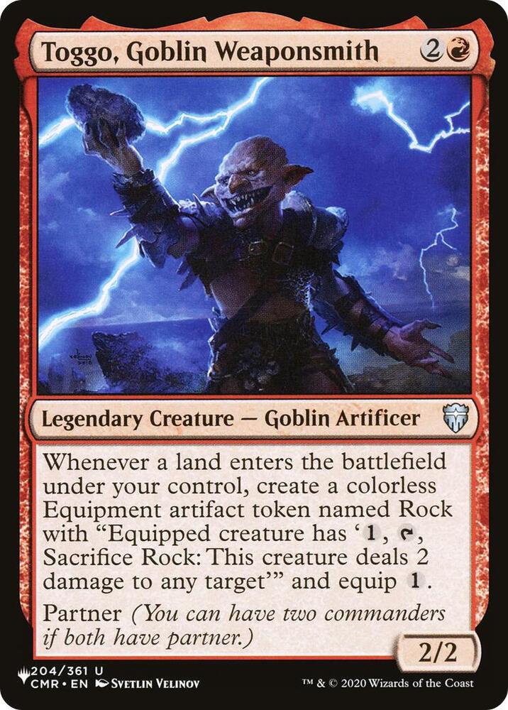 Toggo, Goblin Weaponsmith - 204/361: The List Reprints