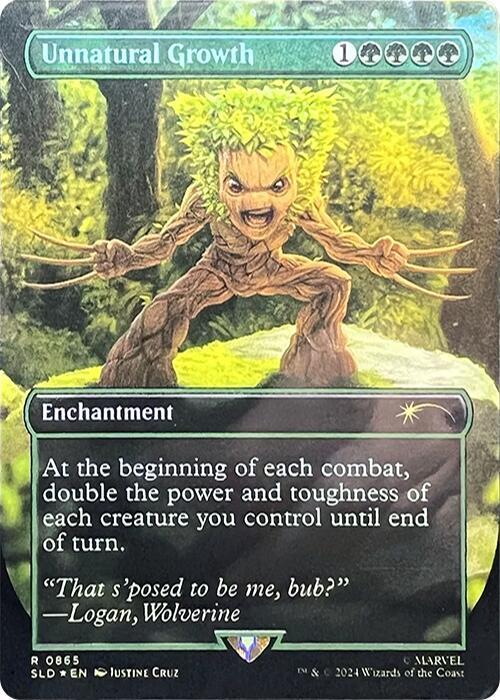 Unnatural Growth (Rainbow Foil) - 865: Secret Lair Drop Series