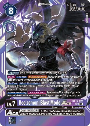 Beelzemon: Blast Mode ACE - BT19-074 SR: Release Special Booster 2.5