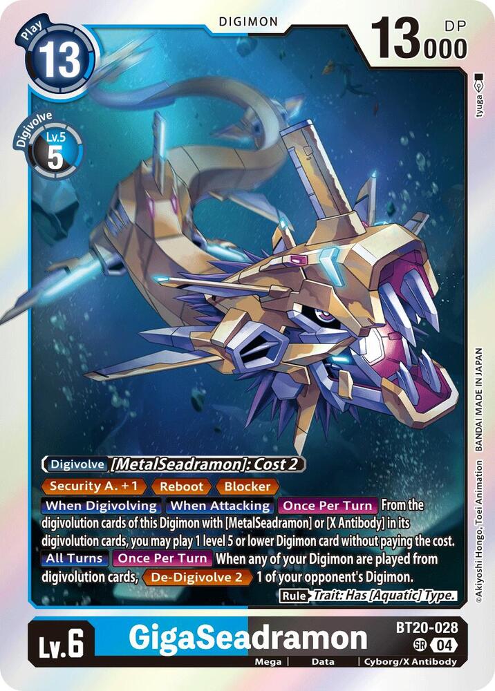GigaSeadramon - BT20-028 SR: Release Special Booster 2.5