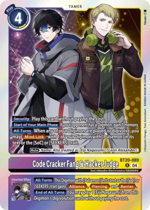 Code Cracker Fang & Hacker Judge - BT20-089 R: Release Special Booster 2.5