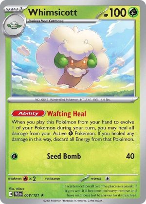 Whimsicott - 008/131: SV: Prismatic Evolutions