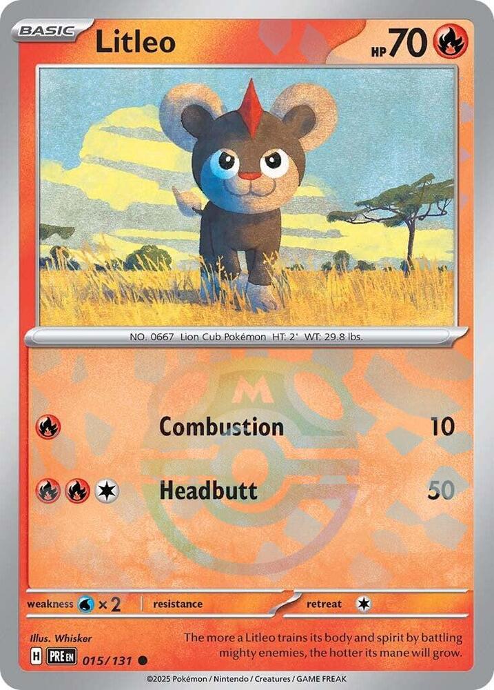 Litleo (Master Ball Pattern) - 015/131: SV: Prismatic Evolutions