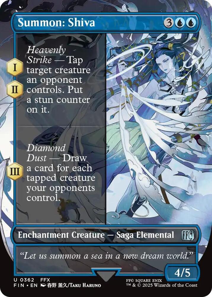 Summon: Shiva (Borderless) - 362: FINAL FANTASY