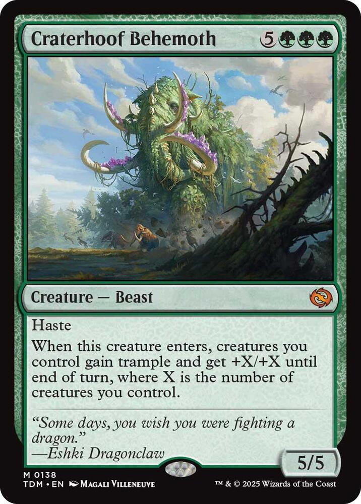 Craterhoof Behemoth - 138: Tarkir: Dragonstorm