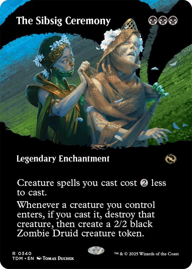 The Sibsig Ceremony (Borderless) - 340: Tarkir: Dragonstorm