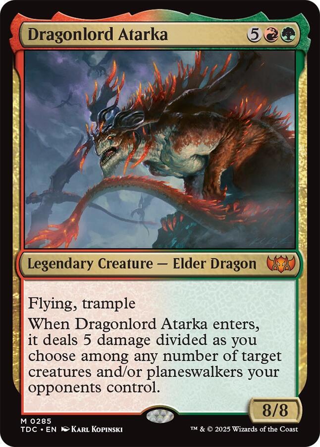 Dragonlord Atarka - 285: Commander: Tarkir: Dragonstorm