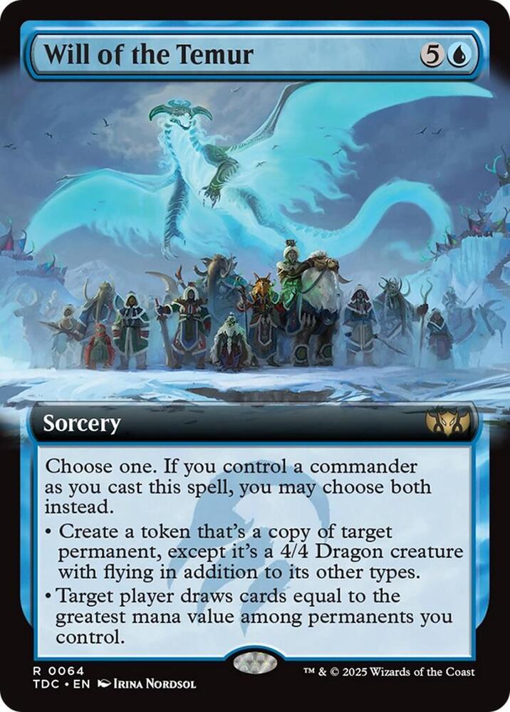 Will of the Temur (Extended Art) - 64: Commander: Tarkir: Dragonstorm