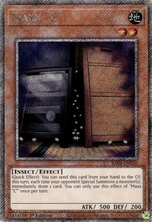 Maxx "C" (Platinum Secret Rare) - RA04-EN150: Quarter Century Stampede
