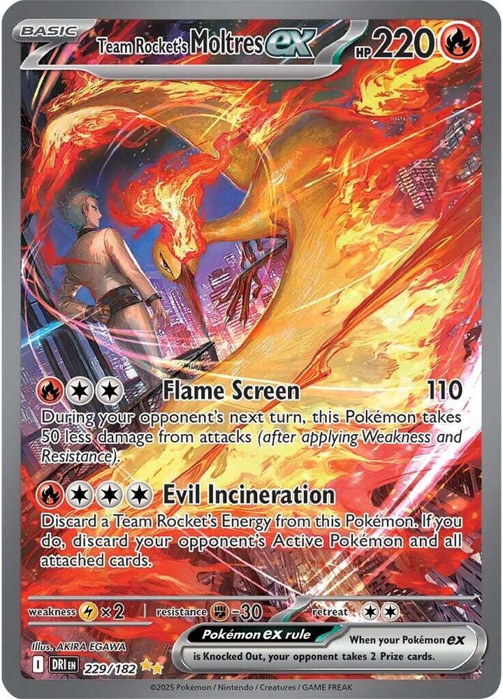Team Rocket's Moltres ex - 229/182: SV10: Destined Rivals