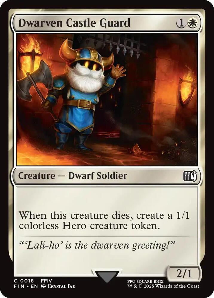 Dwarven Castle Guard - 18: FINAL FANTASY