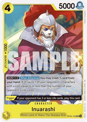 Inuarashi (Reprint) - OP06-100: Starter Deck 28: GREEN/YELLOW Yamato