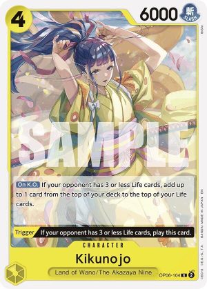 Kikunojo (Reprint) - OP06-104: Starter Deck 28: GREEN/YELLOW Yamato
